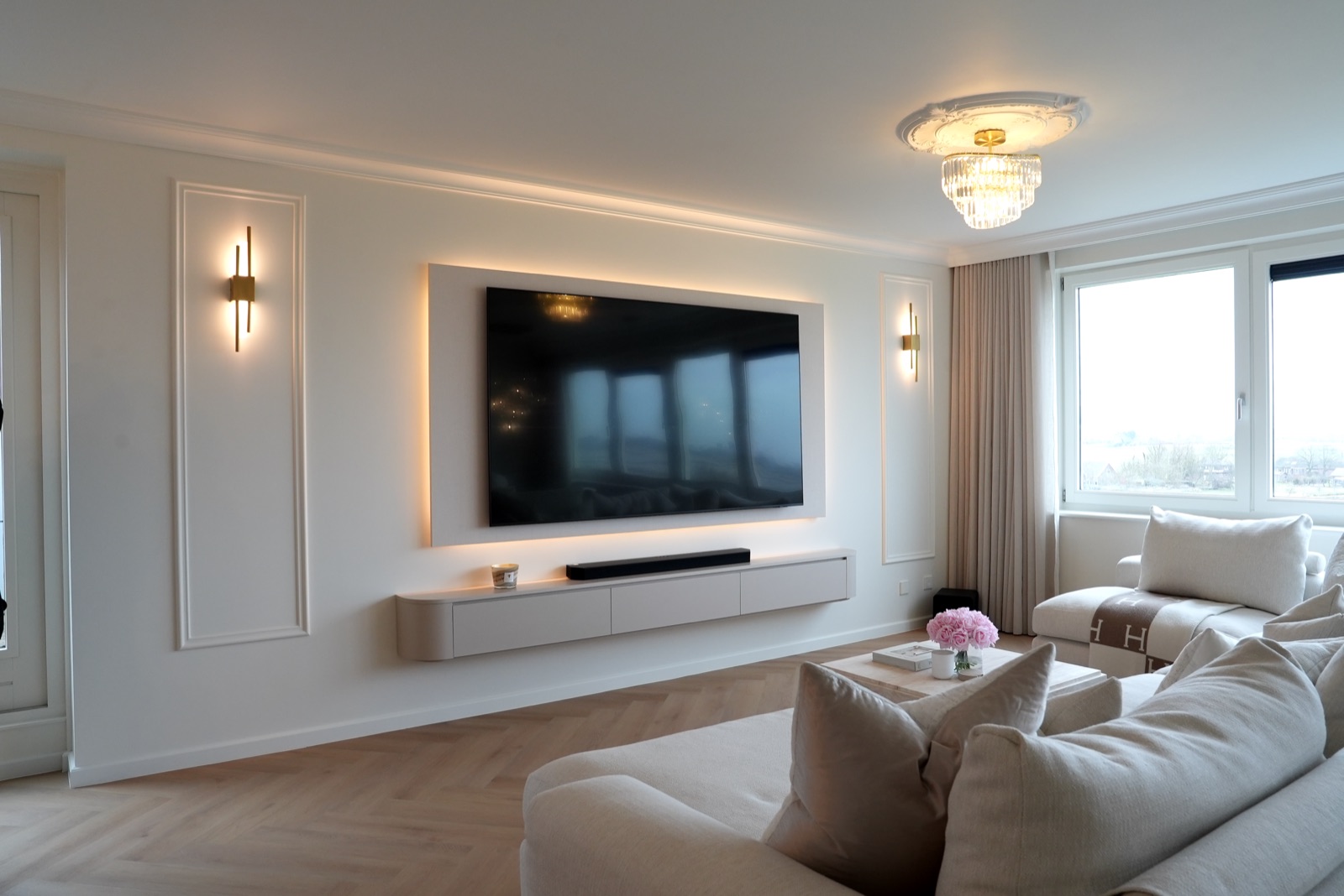 Woonkamer renovatie IJseendplein Den Haag